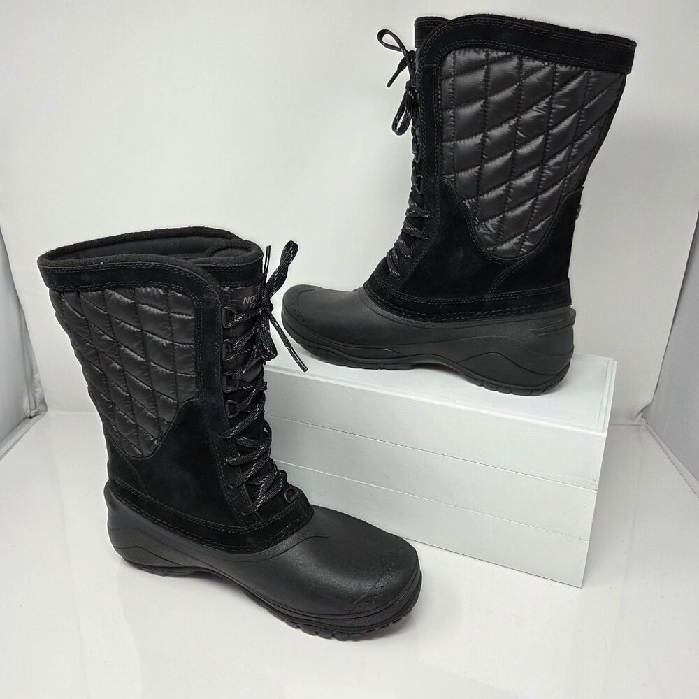 NORTH FACE Womens 9 Boots Snow Winter Thermoball Utility Mid Insulated Lace-Up - Picture 2 of 12